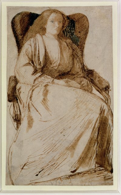 Elizabeth Siddal, 1855-58 by Dante Gabriel Charles Rossetti